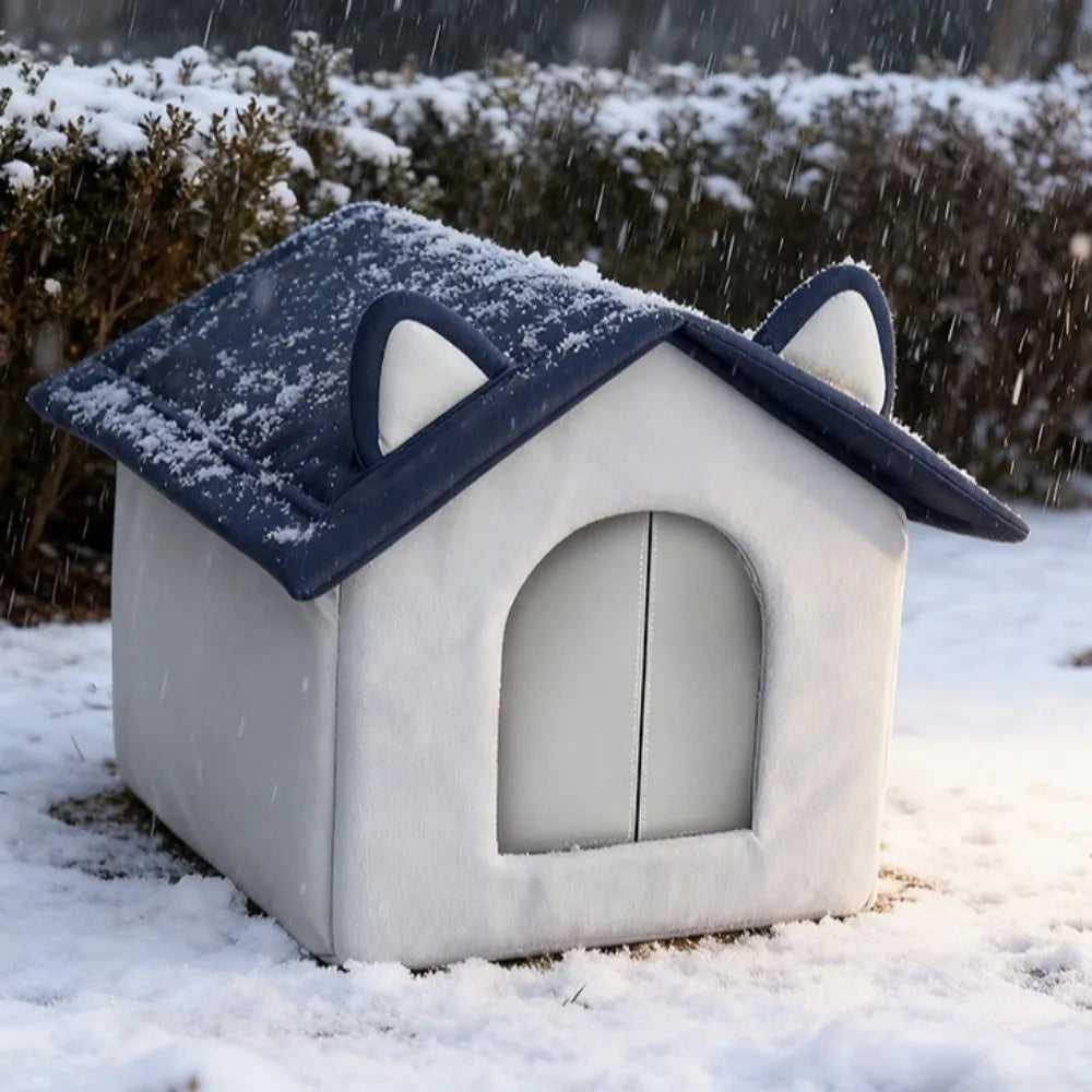 Refugio Aislado para Gatos de Exterior — Impermeable y Resistente