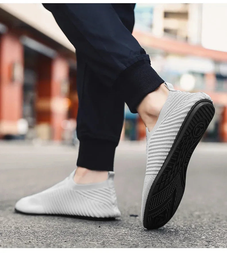 YRZL-mocasines de conducción suaves para hombre, zapatos planos de alta calidad para caminar, mocasines informales de malla transpirable, sin cordones