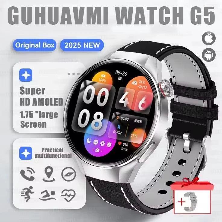 Reloj Inteligente G5 Plus con Pantalla AMOLED, GPS y Llamadas Bluetooth