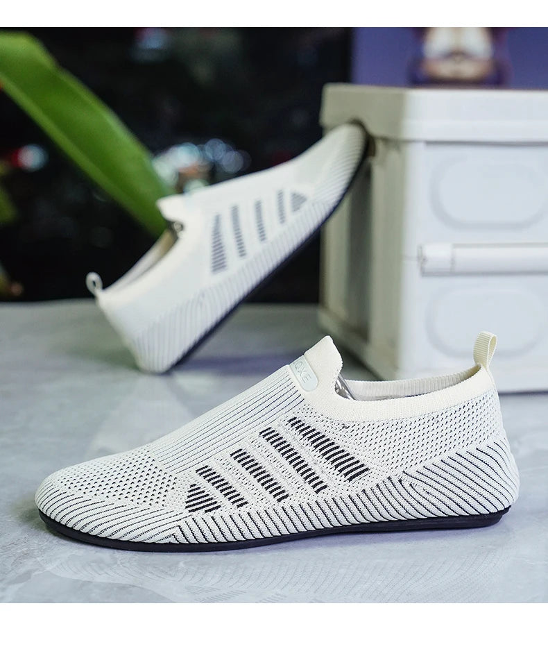 YRZL, mocasines de malla para hombre, mocasines para conducir, zapatos planos con parte inferior fina para caminar, mocasines informales antideslizantes transpirables, zapatos de verano para hombre