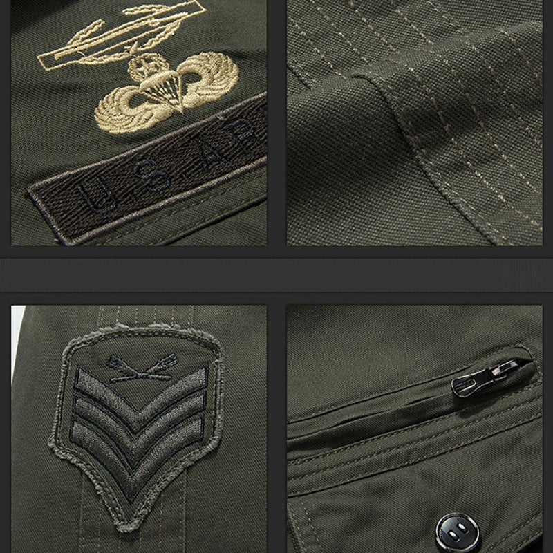 Chaqueta Táctica para Hombre con Múltiples Bolsillos