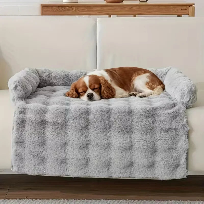 Cama de Felpa de Lujo para Mascotas – Piel Sintética Suave