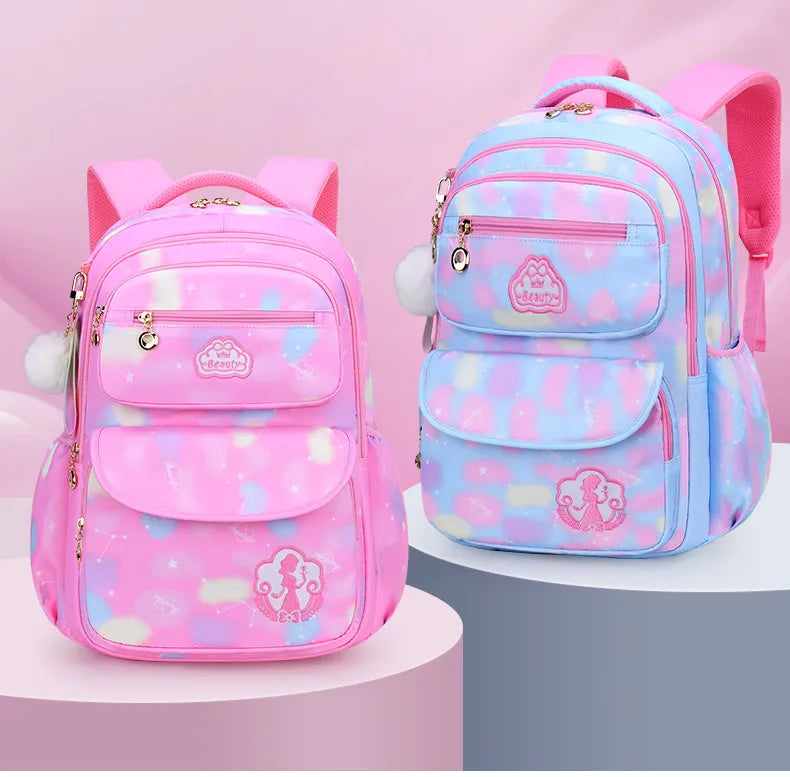 Mochila escolar para niña, mochila para adolescentes, mujeres y niños, mochila escolar rosa para primaria, mochila alta para adolescentes y niños
