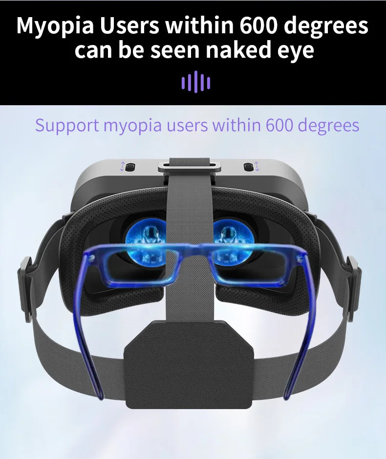 Gafas de realidad Virtual 3D VR, dispositivos de auriculares, lentes de casco, gafas inteligentes para teléfonos inteligentes, teléfono móvil, juego de visor Viar