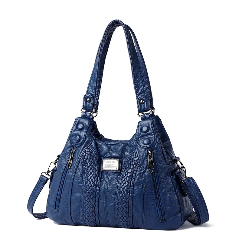 Bolso Cruzado Retro para Mujer de Cuero Sintético