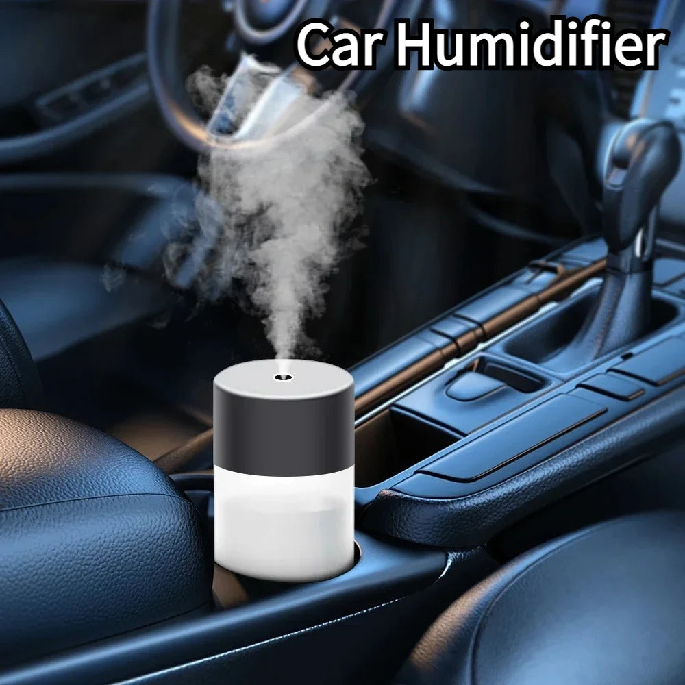 Mini humidificador de aire de 180ML, difusor de aroma eléctrico USB, purificador de aceites esenciales, generador de niebla de aromaterapia, luces para coche, hogar y dormitorio