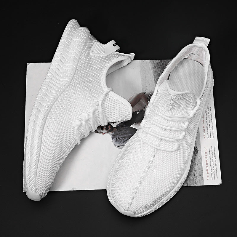 Zapatillas de correr transpirables para hombre, zapatos informales con plataforma a la moda para hombre, zapatos vulcanizados ligeros para mujer, zapatillas antideslizantes flexibles