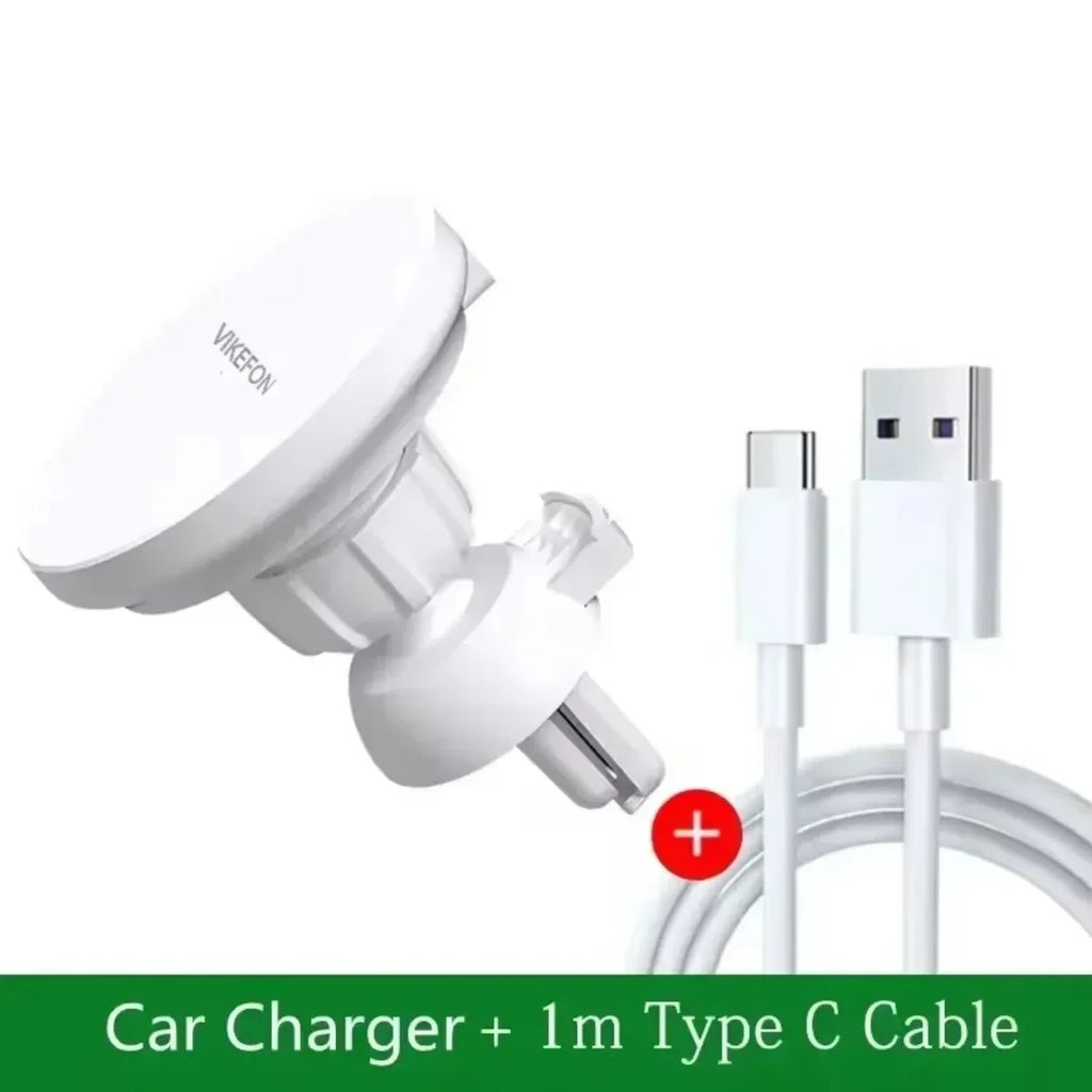 Soporte Magnético para Coche con Carga Inalámbrica Rápida de 15W, Rotación de 360° para iPhone 12 13 14 15 16 17 Pro Max