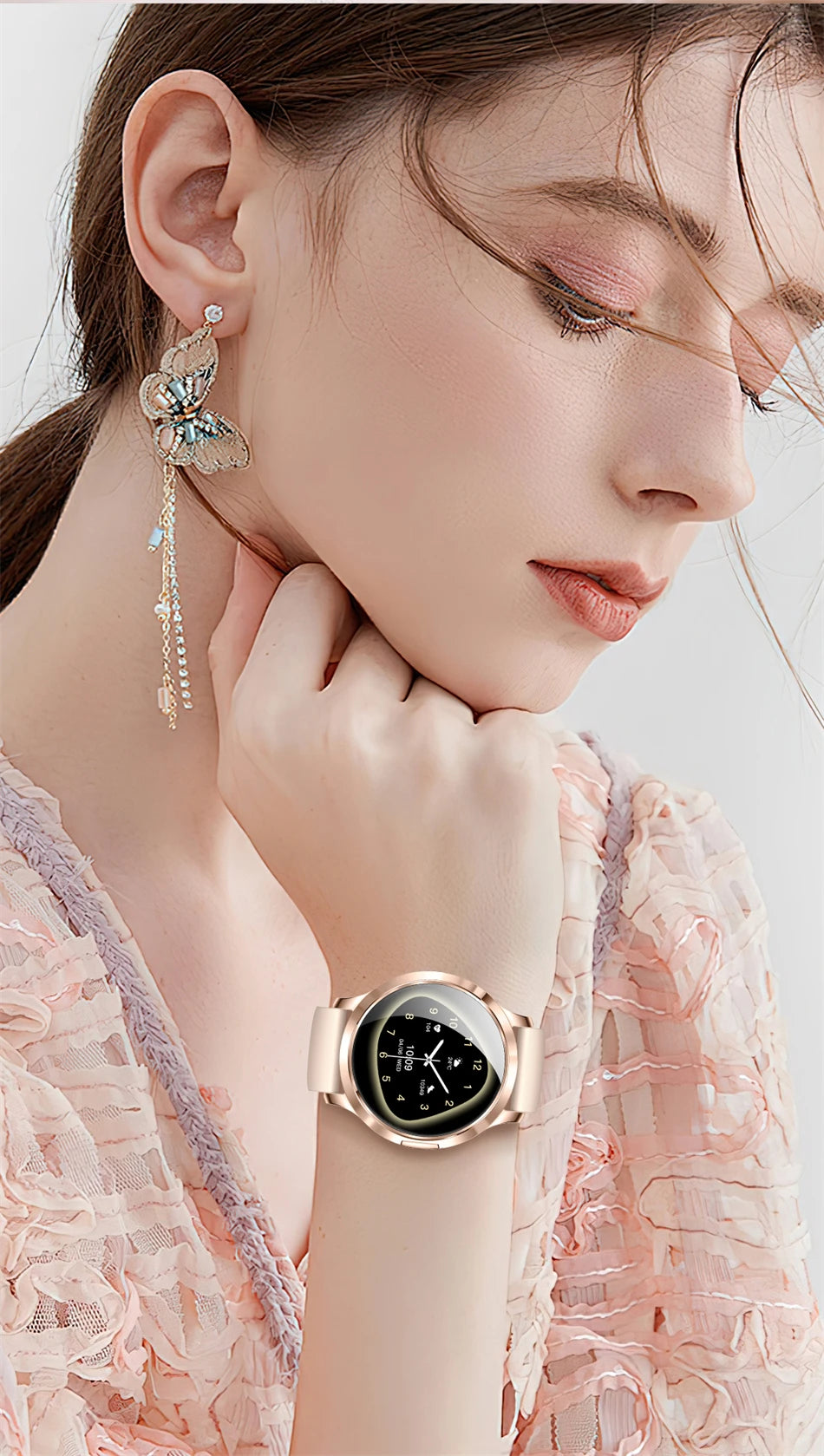 Reloj Inteligente LIGE AMOLED Curva 3D para Mujer