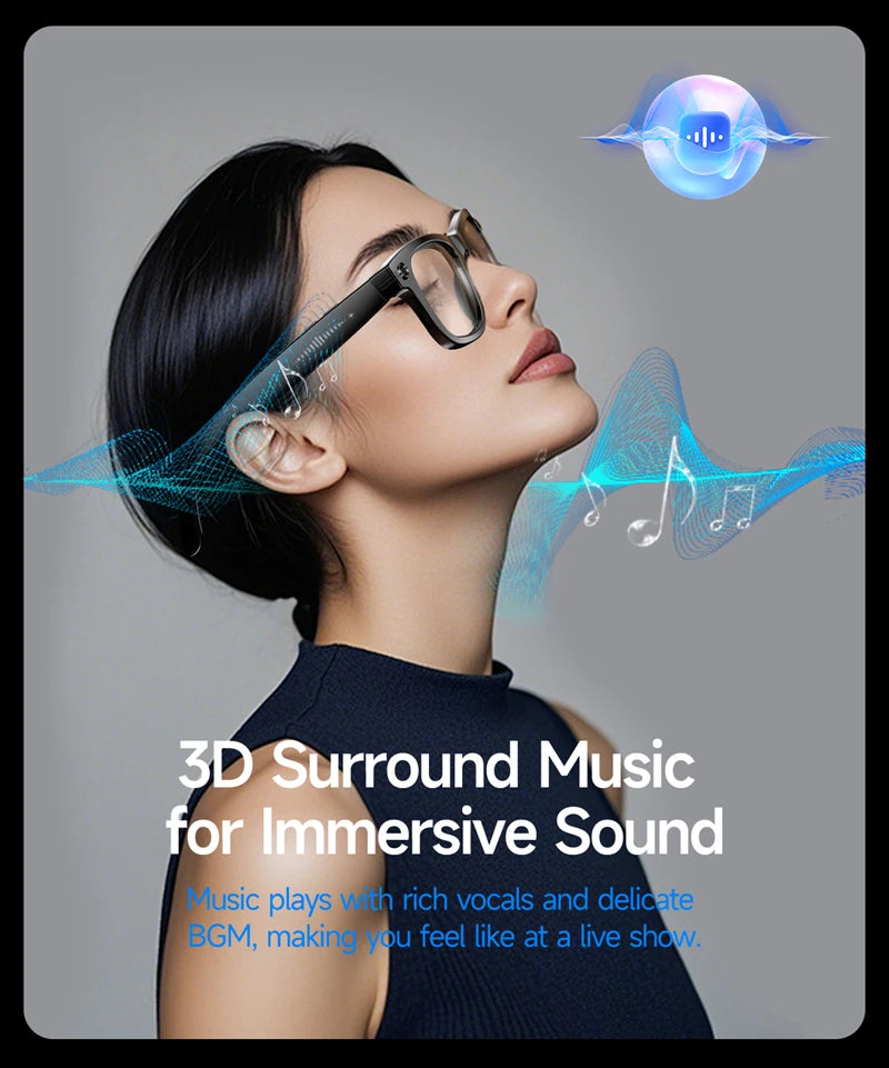 Gafas Inteligentes 4K con Cámara IA y Traducción