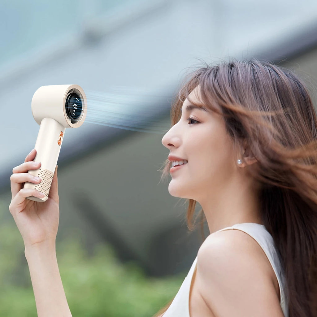 Mini aire acondicionado portátil con ventilador de alta velocidad con seis ventiladores y 199 niveles de ajuste infinito