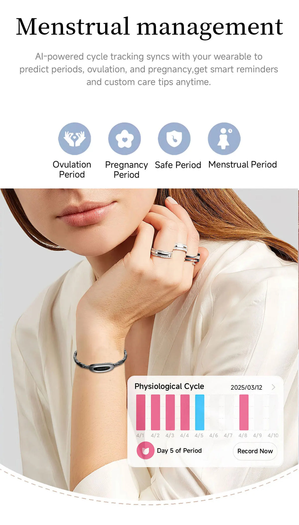 Reloj Inteligente Deportivo de Lujo para Mujer
