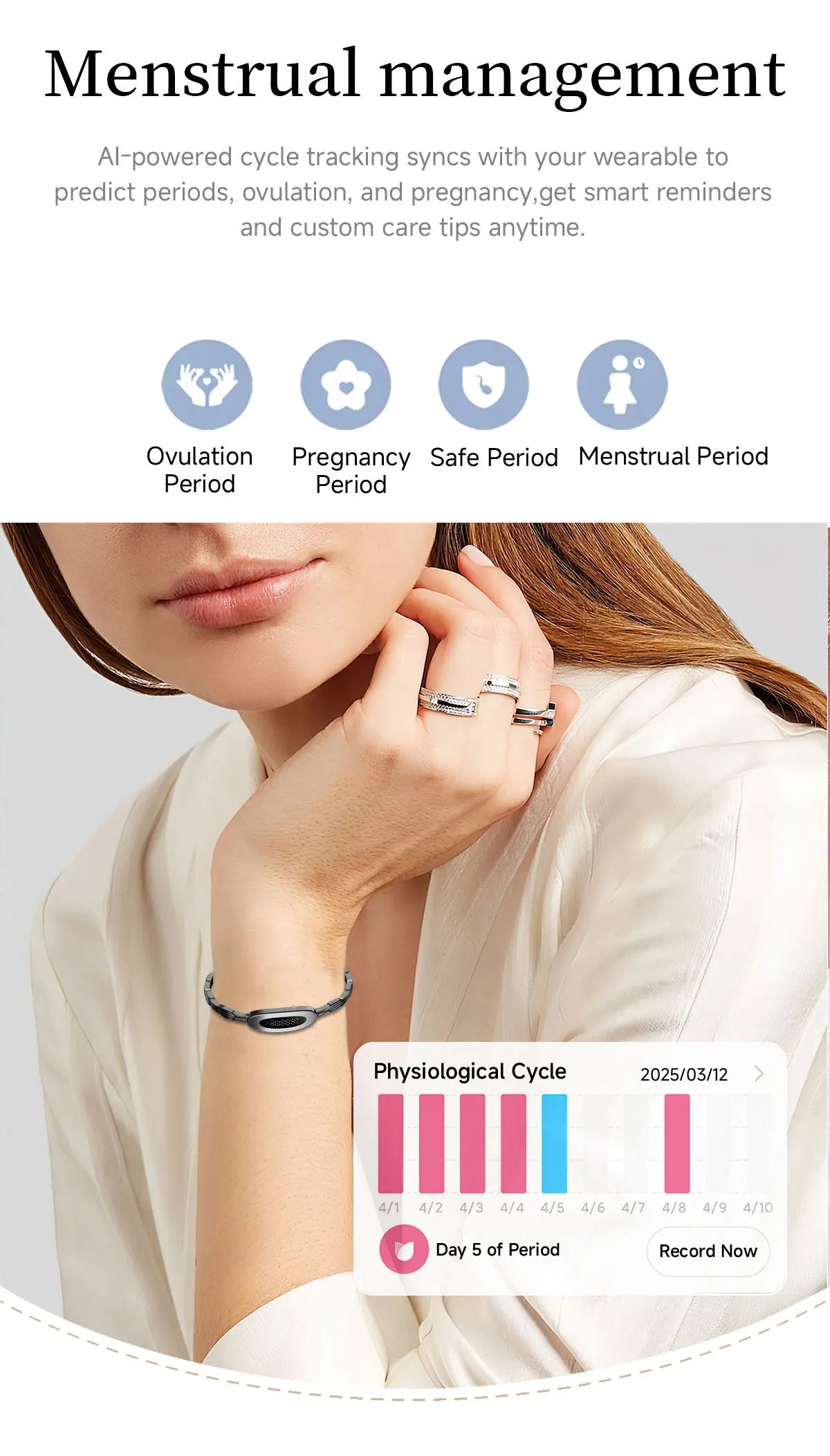 Reloj Inteligente Deportivo de Lujo para Mujer