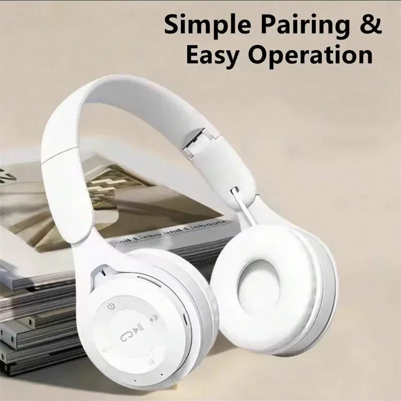 Macarone auriculares inalámbricos Bluetooth con micrófono aislamiento acústico auriculares para juegos auriculares de graves Hifi Blutooth5.3 Hedset