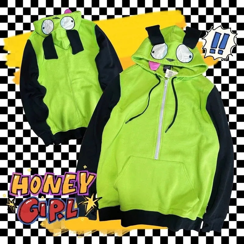 Buzo con Capucha Oversize Estampado para Hombre