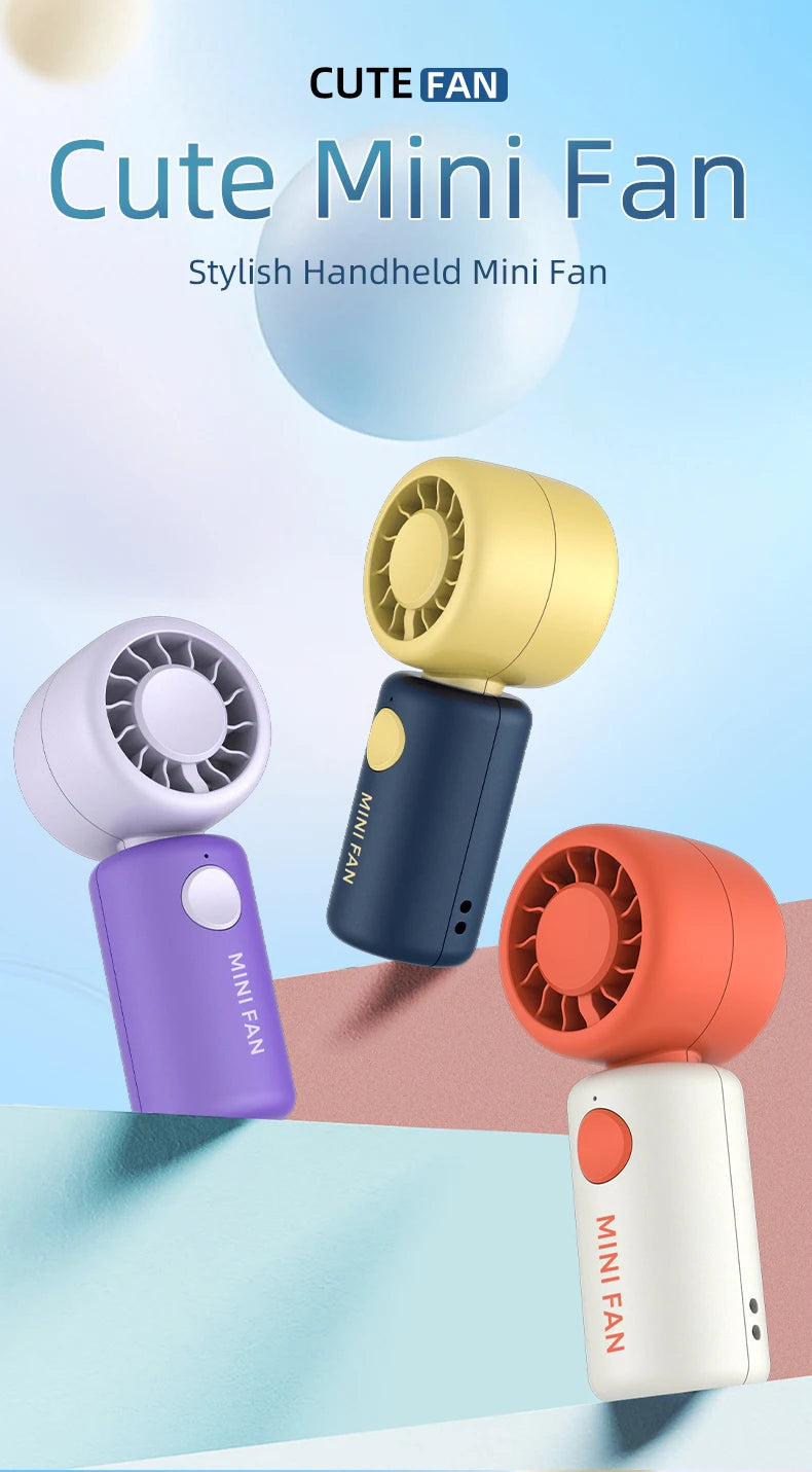 Mini Ventilador Portátil Recargable para Campamento
