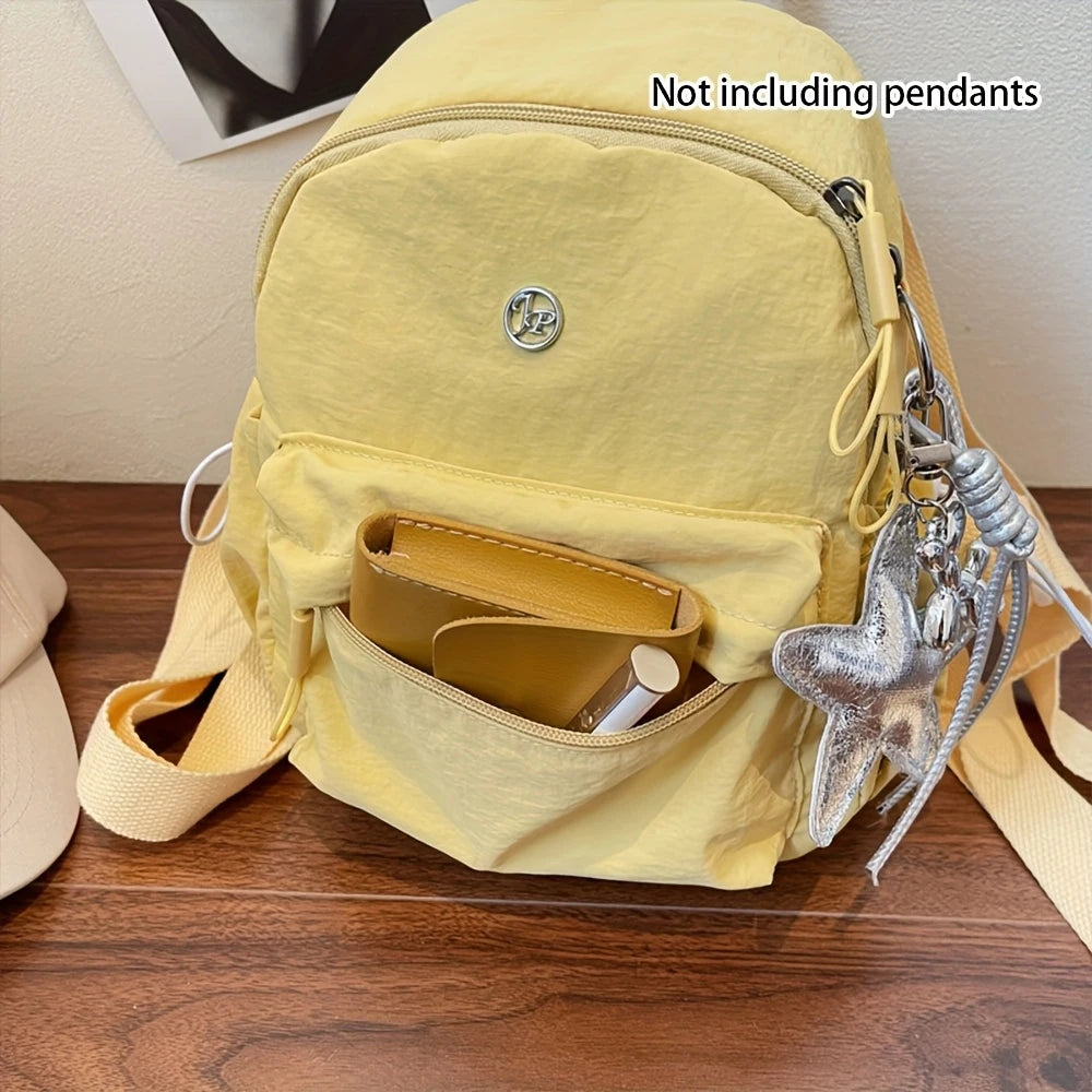 Mochila de moda para mujer Edición coreana Ins Mochila pequeña ligera Nuevo bolso de viaje versátil de estilo universitario de ocio