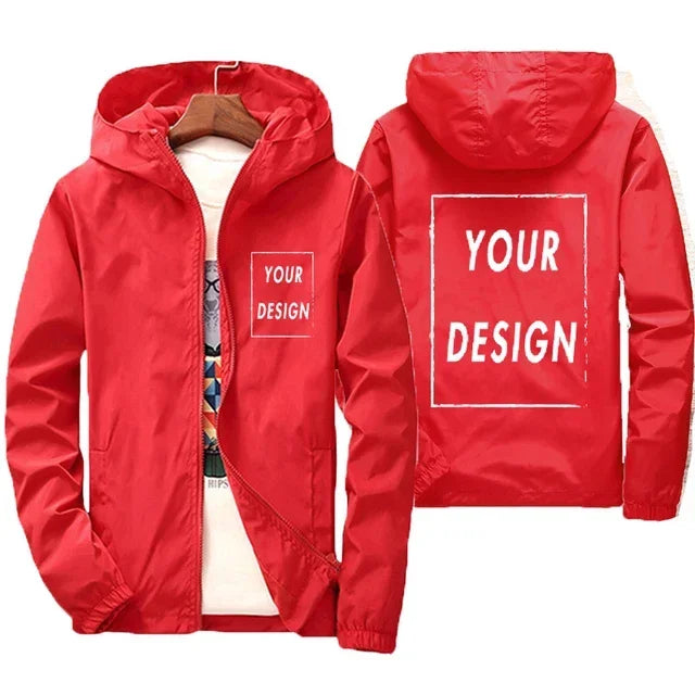 Chaqueta Cortavientos Impermeable para Hombre - Talle Grande hasta 7XL