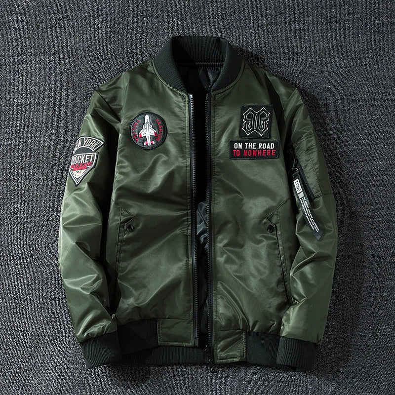 Campera MA1 Aviador para Hombre - Doble Cara Engrosada