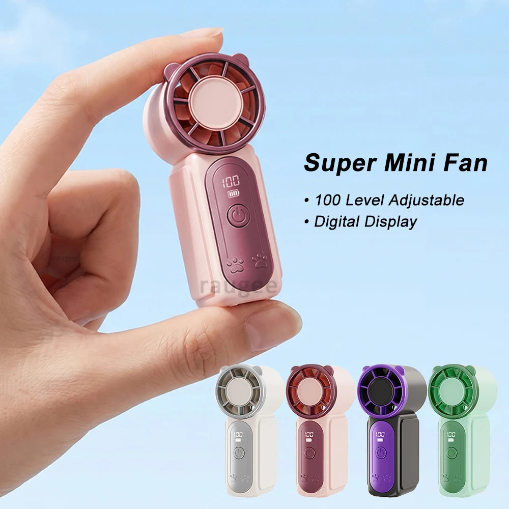 Mini Ventilador Portátil de Mano USB para Exteriores