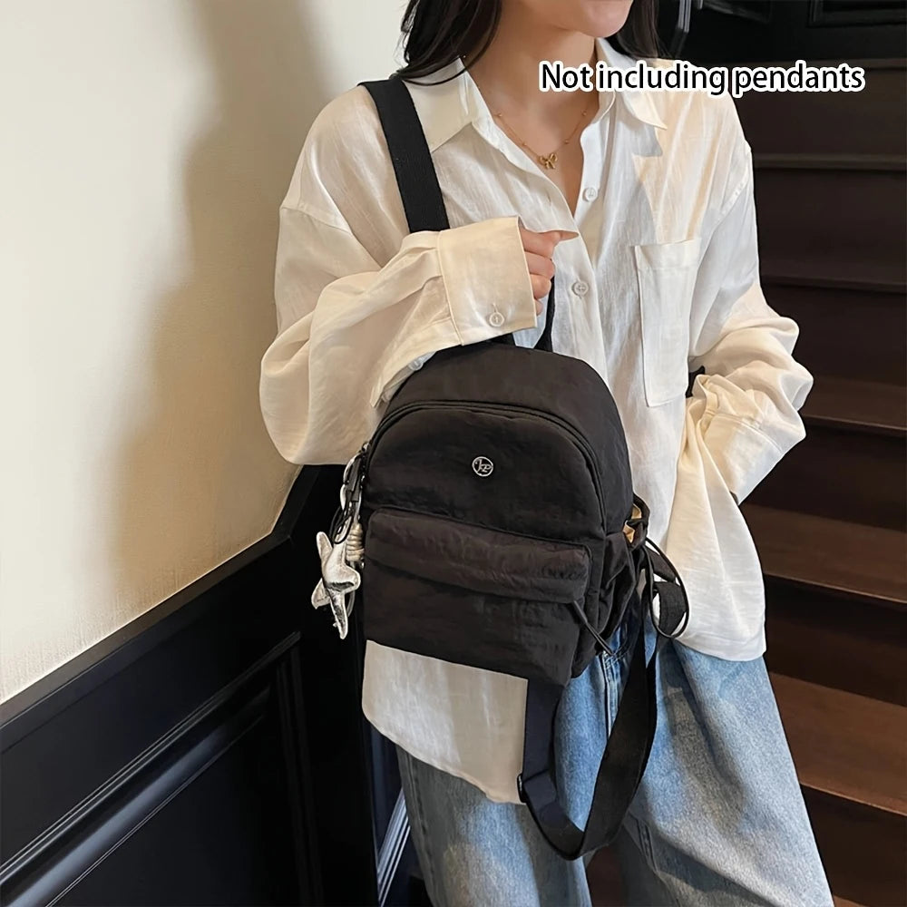 Mochila de moda para mujer Edición coreana Ins Mochila pequeña ligera Nuevo bolso de viaje versátil de estilo universitario de ocio