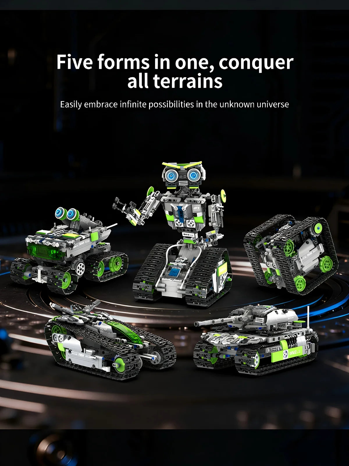 Bloques de construcción de robots con control remoto programable, juego de juguetes de ensamblaje electrónico de 757 piezas, decoración del hogar, regalos de cumpleaños y días festivos
