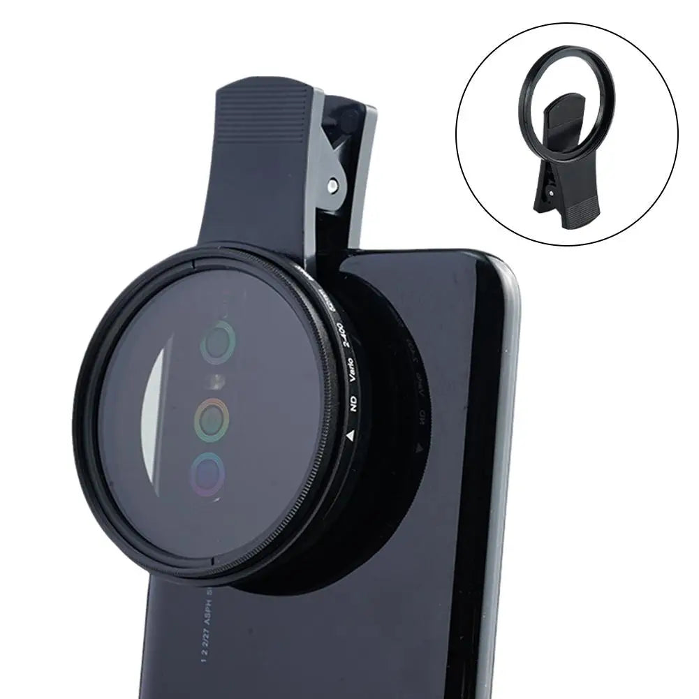 Filtro CPL y ND Ajustable para Teléfono Clip Universal 37/52mm