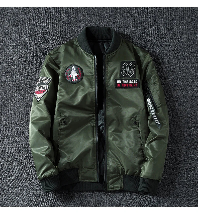 Campera MA1 Aviador para Hombre - Doble Cara Engrosada