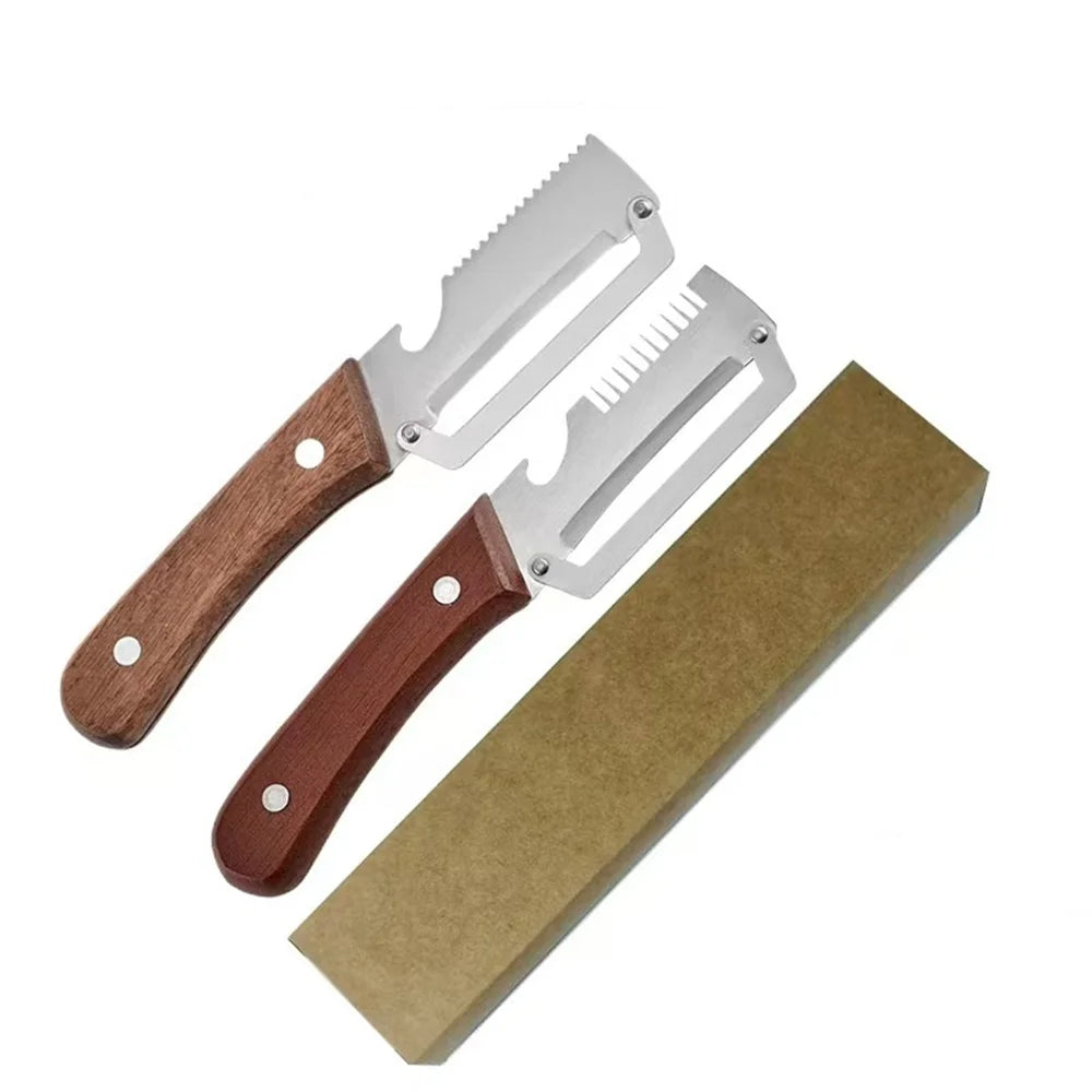 2 piezas de rebanador y rallador de acero inoxidable de primera calidad, pelador multifuncional de verduras y frutas de alta resistencia, herramienta de cocina de acero inoxidable