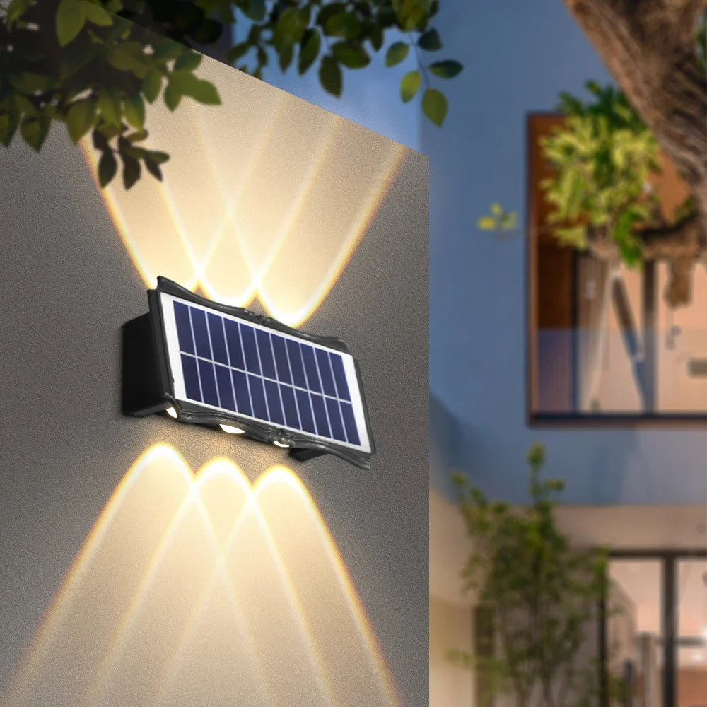 Lámpara Solar LED de Pared para Jardín - Impermeable con RGB