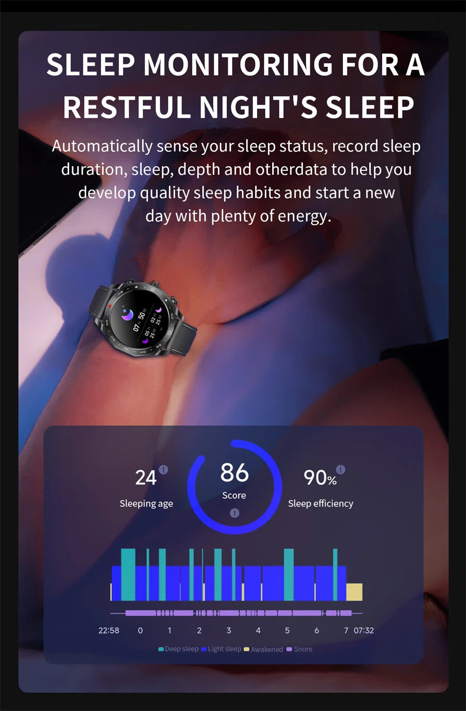 Reloj Inteligente AMOLED con Auriculares Bluetooth Incluidos