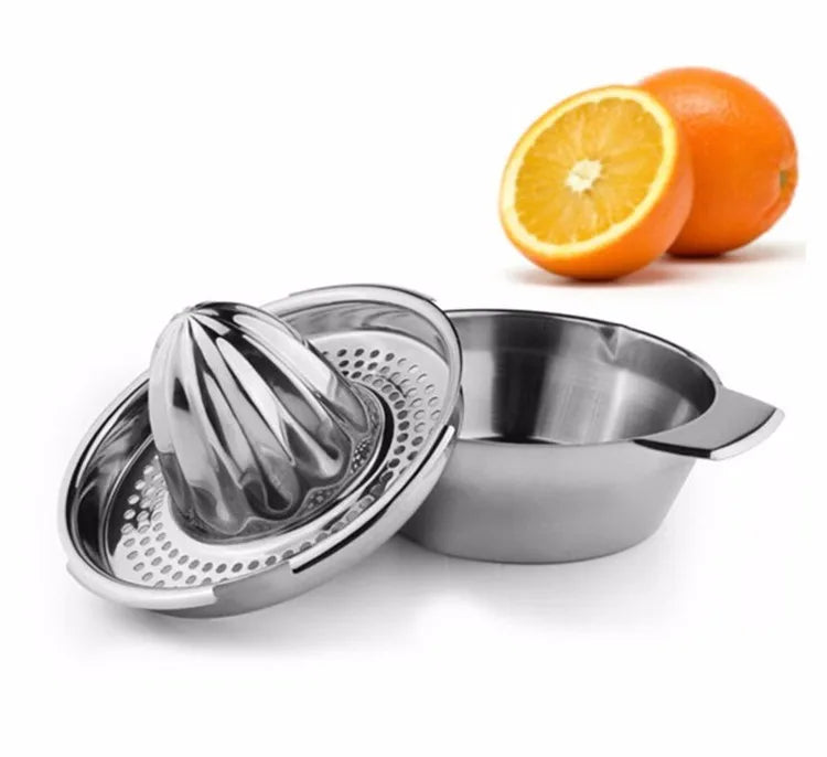 LMETJMA exprimidor de limón de acero inoxidable, exprimidor Manual para exprimidor de limón y naranja, escariadores, exprimidor de frutas y verduras, herramienta de cocina
