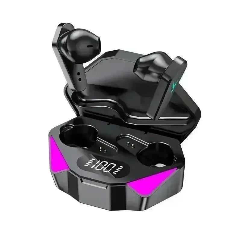 Audífonos inalámbricos Bluetooth X15, novedad en ventas, para juegos, música, deportes, con pantalla digital, resistentes al sudor, con micrófono.