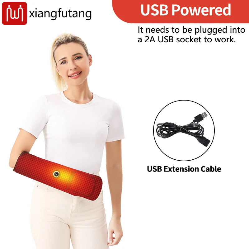 Almohadilla Térmica USB para Manos con Masaje por Vibración 3 Modos