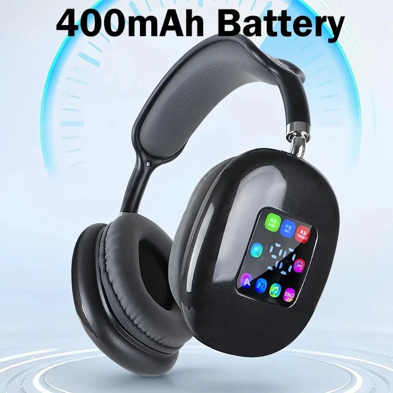 Auriculares Bluetooth 5.3 ANC Pantalla Color Radio FM