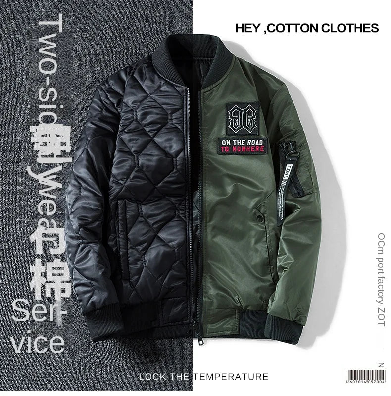 Campera MA1 Aviador para Hombre - Doble Cara Engrosada
