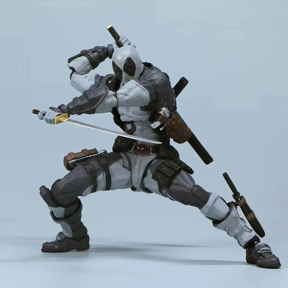 INCREDIBLE YAMAGUCHI Deadpool & Wolverine 2,0 figura de acción gris mutantes articulación móvil KAIYODO Wade modelo película juguetes para niños regalo