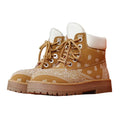 Botines casuales para hombre con estampado paisley y suela gruesa antideslizante