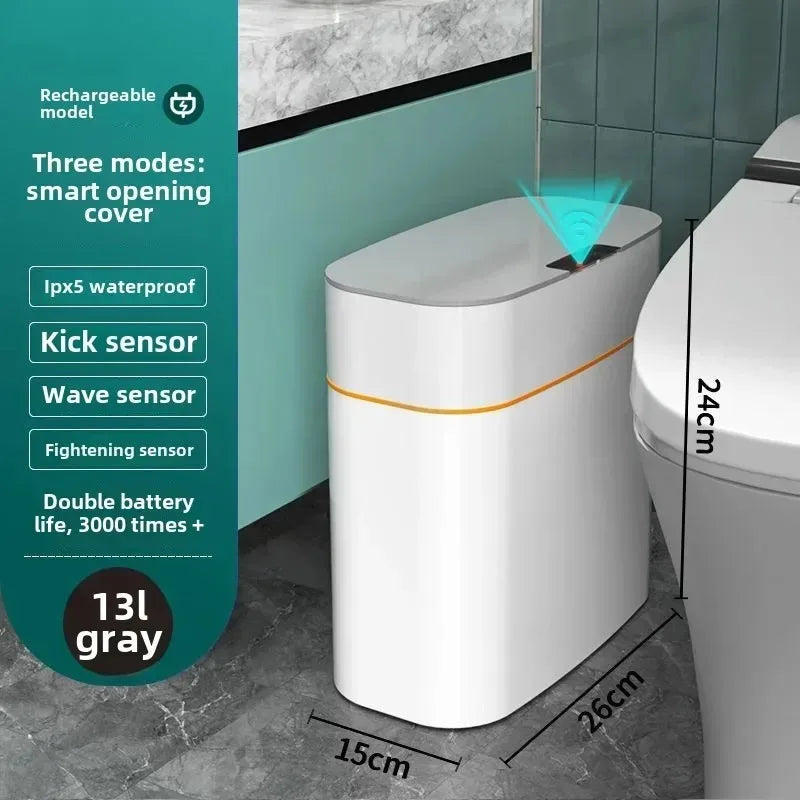 Papelera inteligente con sensor y apertura automática