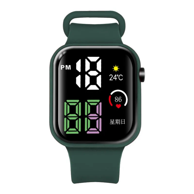 Reloj Deportivo Digital LED Luminoso para Niños