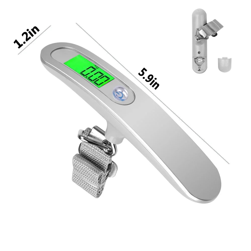 Báscula Colgante Digital para Equipaje 50KG con Retroiluminación