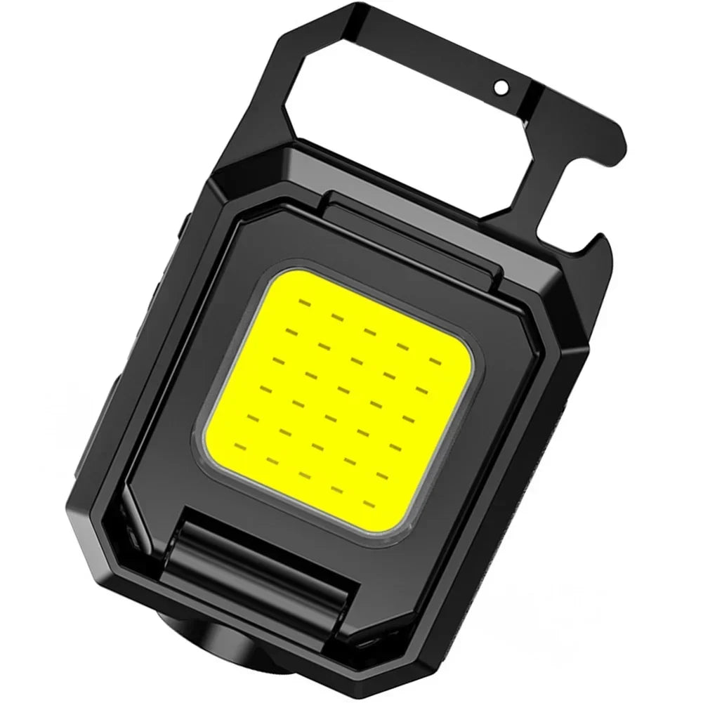 Mini Linterna LED Llavero COB Doble Recargable USB 1000LM Portátil