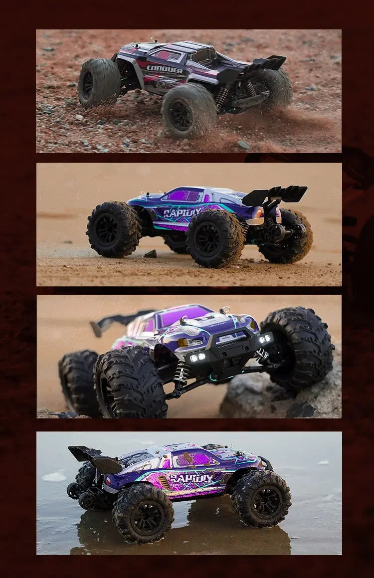 Coche RC MJX VS SCY 16101 16102 PRO 4WD 70Km/h 1/16 de Alta Velocidad, Monster Truck Todoterreno con Control Remoto, Vehículo Eléctrico