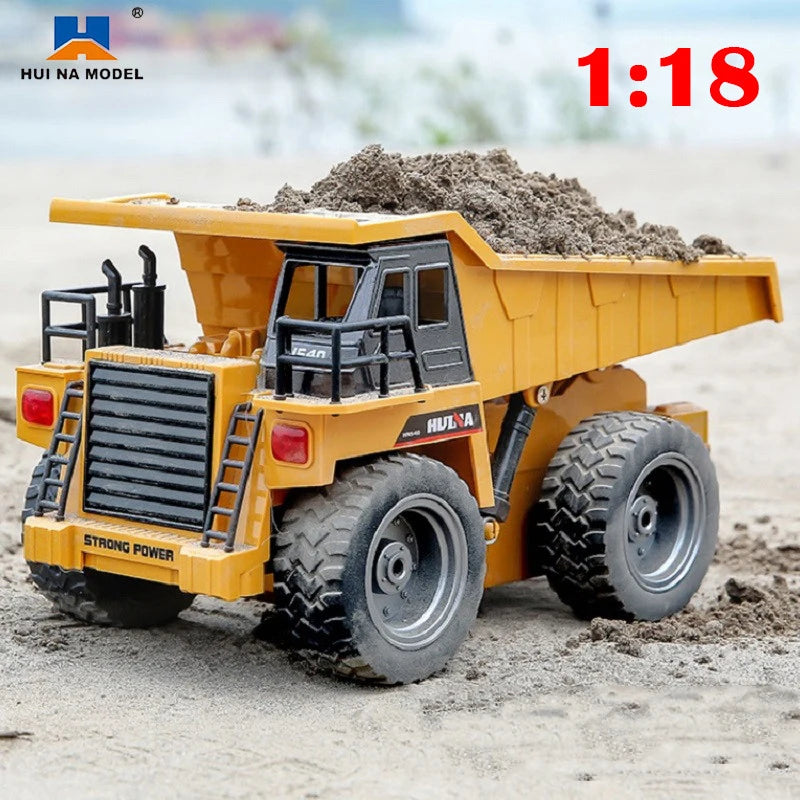 Camión Volquete RC 1:18 Control Remoto 6CH 2.4G Juguete Niños