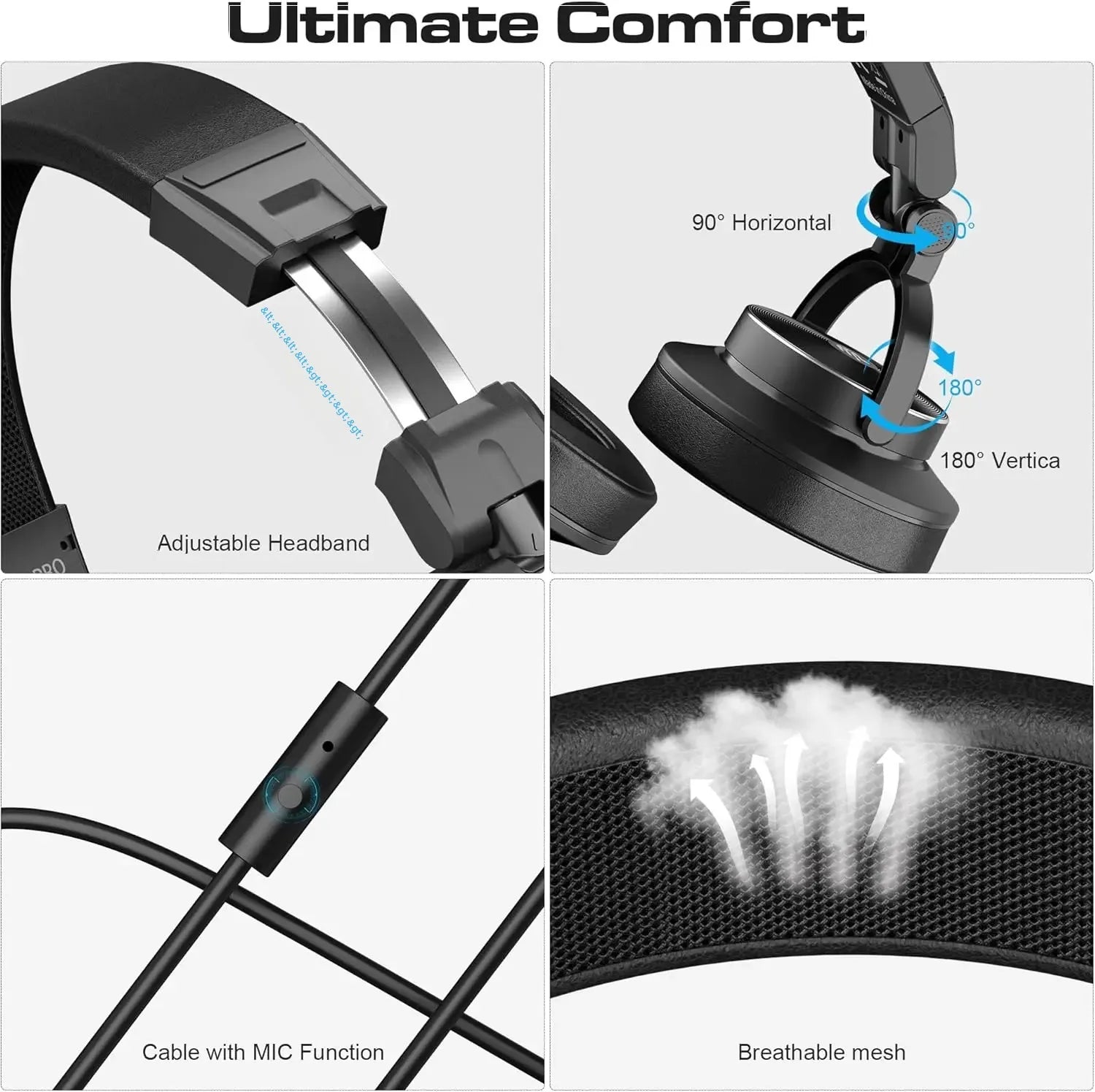 Auriculares de Estudio DJ Profesionales Monitor