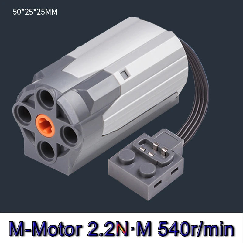 Bloques de construcción electrónicos técnicos, accesorios de reacondicionamiento MOC, micromotor, piezas de funciones de potencia RC, bloques de coche DIY creativos, juguetes para niños