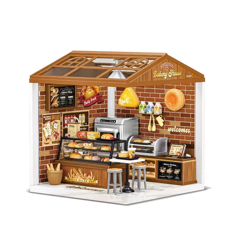 Kit de Construcción DIY Miniatura con Luces LED