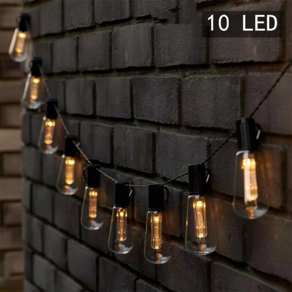 Cadena de Luces LED Solar Impermeable para Camping y Jardín