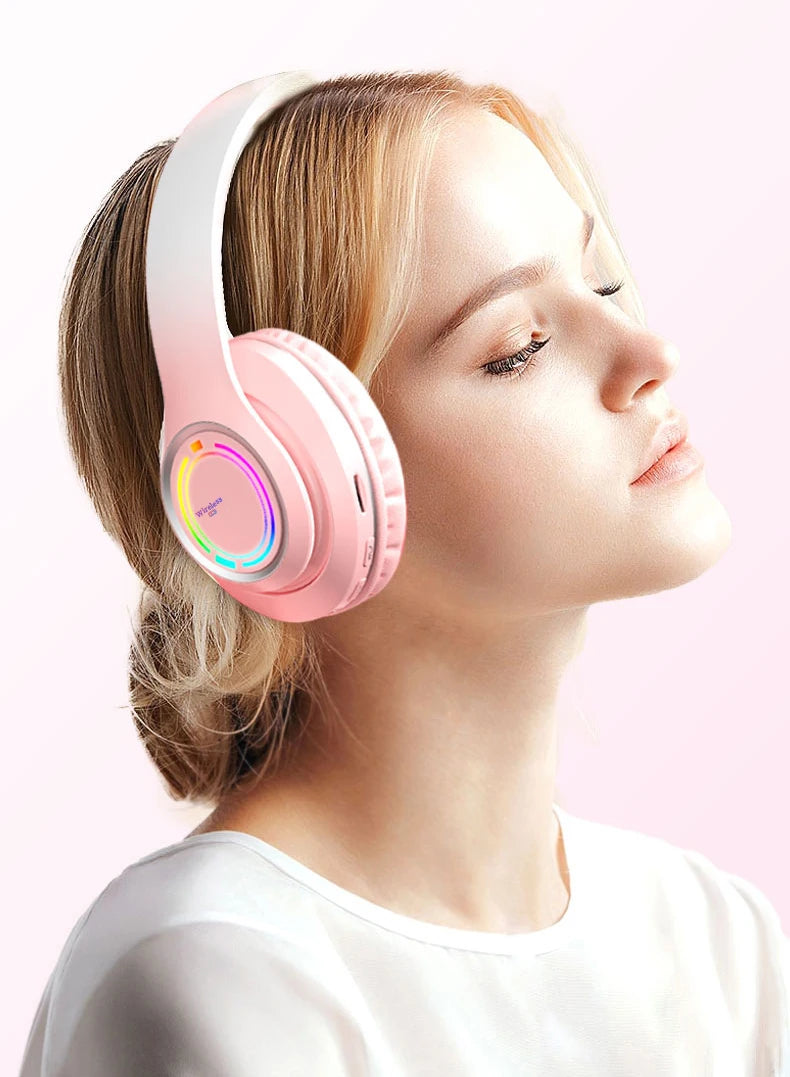 Auriculares Bluetooth Infantiles con Luces LED y Micrófono