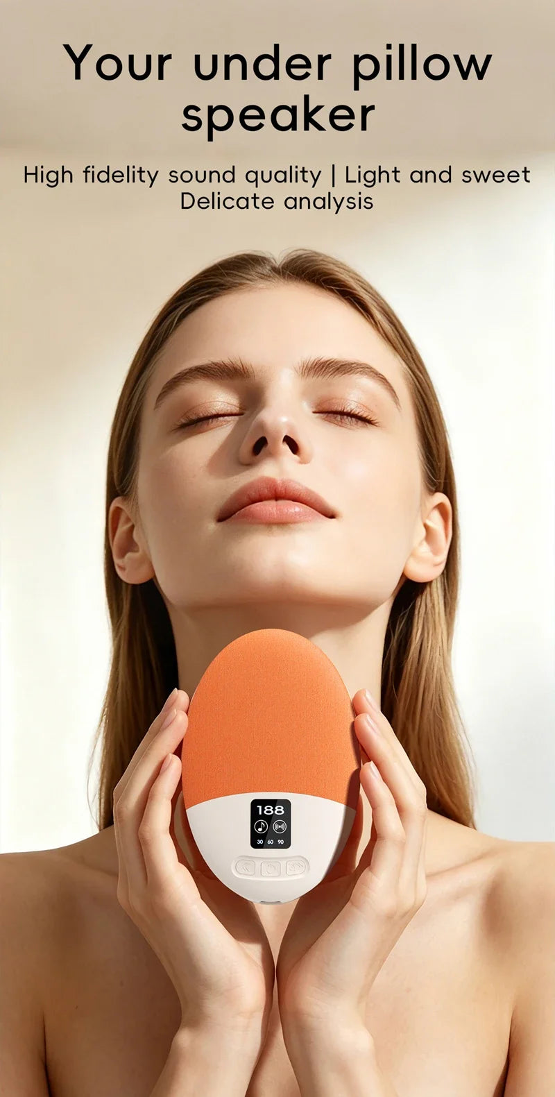 Auriculares Bluetooth 2 en 1 con Altavoz para Dormir de Lado